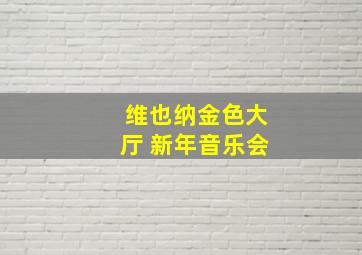 维也纳金色大厅 新年音乐会